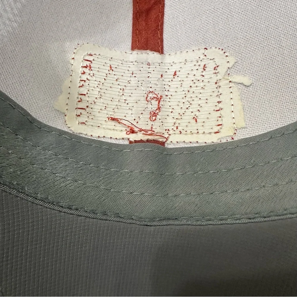 Imperial Texas Hat Trucker Cap Burnt Orange White Mesh Snapback Retro Script